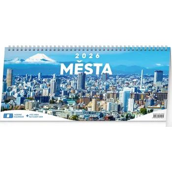Kalendář Notique Stolní 14denní kalendář Města 2026