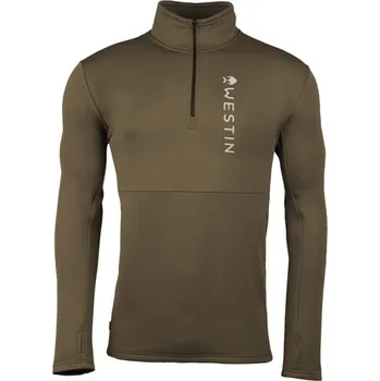 Pánské tričko WESTIN - Triko Energy Midlayer 1/2 Zip Dark Sage vel. 2XL