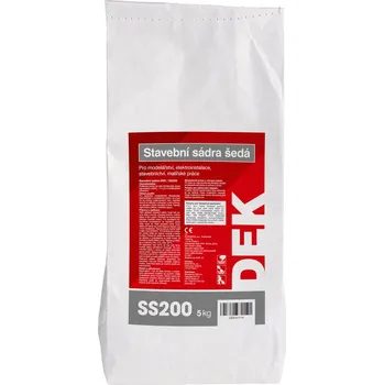 Sádra Sádra stavební DEK šedá, 5 kg