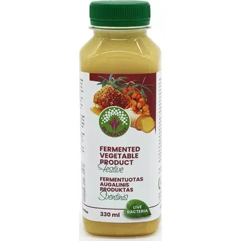 Koncentrát živých bakterií a enzymů, se zázvorem, rakytníkem a medem, 330 ml, Be Healthy