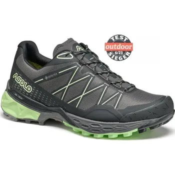 Dámská treková obuv Asolo Tahoe GTX ML shark grey/black/brook green - dámské turistické boty UK9 / EU43 (1/3) / 28cm + Doprava zdarma
