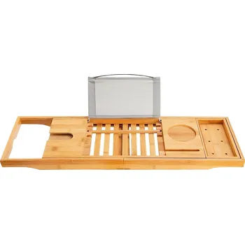 Koupelnový nábytek Verk 01702 Bambusový podnos na vanu 70 - 103 cm