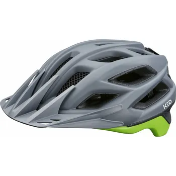 Cyklistická přilba přilba KED Companion L dark grey soft green matt 55-61 cm (sportovní přilba KED Companion s perfektním odvětráním a prodlouženou týlní částí, upínání pomocí K-Fit mechanismu s integrovanou blikačkou)