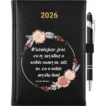 Kalendář Knižkový kalendář 2026 A5 černý