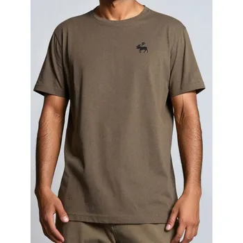 Pánské tričko Sinsay - Tričko s krátkým rukávem - hnědá - 849GP-84X - 849GP-84X-XL