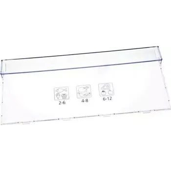 Příslušenství pro lednici  Originální přední panel koše Beko pro mrazničky Blomberg - 4636510100, výška 190 mm, kvalitní náhradní díl pro dokonalé uložení potravin
