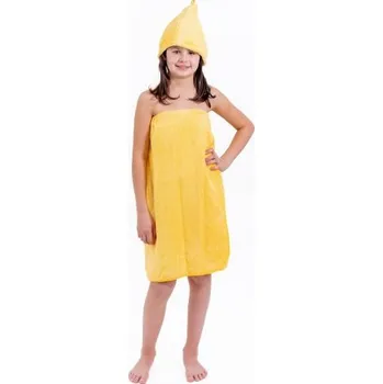 EVEI Kilt do sauny 100% bavlna Žlutý, 60x120 cm