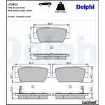 Sada brzdových destiček, kotoučová brzda DELPHI LP3433