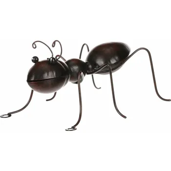 Kovová zahradní dekorace na pověšení Mravenec, 18 x 11 x 10 cm, černá