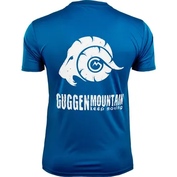 Pánské tričko GUGGEN MOUNTAIN Pánské funkční tričko FW04 BÍLÁ|MODRÁ
