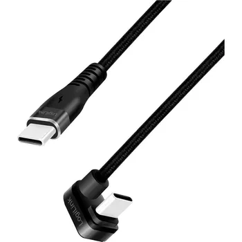 Mobilní telefon LogiLink USB kabel USB 2.0 USB-C ® zástrčka 1.00 m černá CU0190