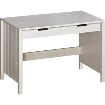 Psací stůl Masivní zásuvkový psací stůl Mantis - bílá