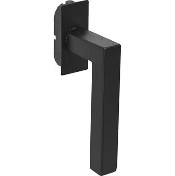 Okenní klika MARCHESI okenní klika MALMÖ zapuštěná hranatá rozeta, nerez černý matný