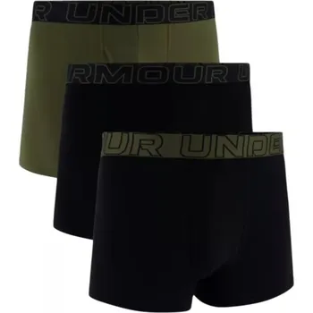 Boxerky Pánské spodní prádlo - boxerky Under Armour M UA Perf Cotton 3in - 3pk - green mix (3 ks) Velikost: S
