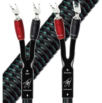 Audio kabel Audioquest Rocket 88 FR vidličky - Silver 3,5m (Reproduktorové kabely full-range (cena za pár))