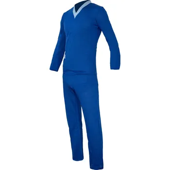 Dámské pyžamo Pyžamo FRANCOUZSKÉ bavlněné MODRÉ velikost 46