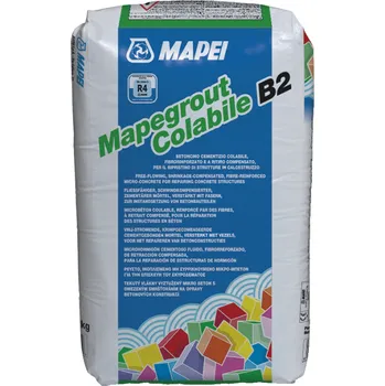 Průmyslové lepidlo MAPEI Tekutá vlákny vyztužená cementová malta MAPEGROUT Colabile B2 NOVINKA MAP-137625