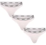 3PACK dámská tanga HUGO bílá (50545680 100) XL Možnost vrácení zboží ZDARMA do 120 dnů!