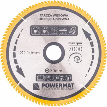 Pilový kotouč Vidiový pilový kotouč 210x30 100z TDD-210x30x100Z