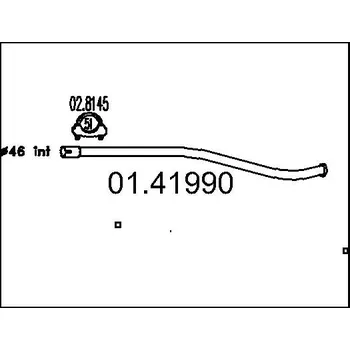 Výfuková trubka Výfuková trubka, 01.41990