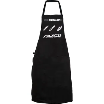 Kuchyňská zástěra zástěra CYKLOMAX černá (dílenská zástěra, zapínání v zadu na šňůrku)