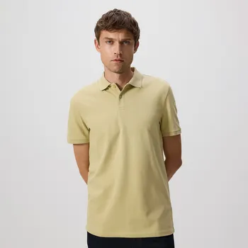 Pánské tričko Reserved - Polo regular - hořčicová - 595EF-17X - 595EF-17X-XL