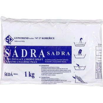 Stavební pojivo sádra balená šedá 1kg