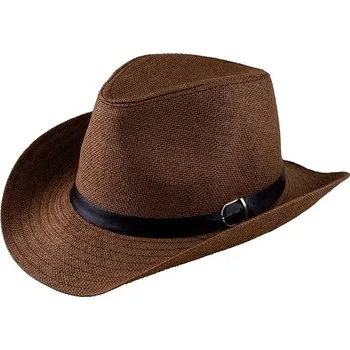 Karnevalový doplněk Funny Fashion Klobouk Panama hnědý