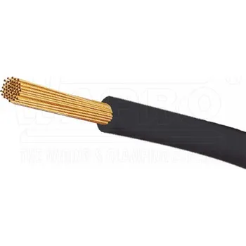 elektrický kabel lanko CYA 4 černá (H07V-K)