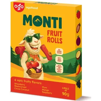 MONTI ovocná trubička mix 90g