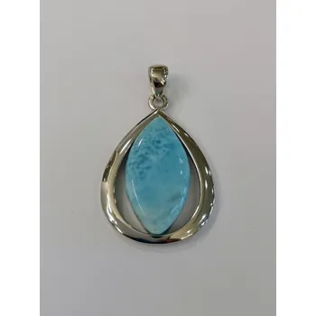 Přívěsek Stříbrný přívěsek s larimarem