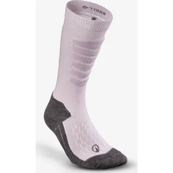 WEDZE Lyžařské podkolenky 500 pro dospělé 35/38 FIALOVÁ|ŠEDÁ