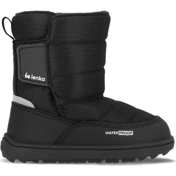 Chlapecké sněhule BeLenka Dětské barefoot sněhule Be Lenka Ailo Preschool - All Black 21, Vnitřní délka boty: 13,3 cm, Vnitřní šířka boty: 6,1 cm