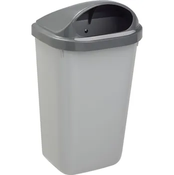 Venkovní odpadkový koš Rossignol SAS Rossignol venkovní odpadkový koš XERIOS, na sloupek/zeď, šedý, plast, 50 L