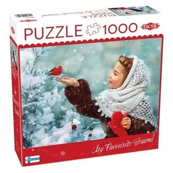 Puzzle Puzzle 1000 Girl with Red Mittens