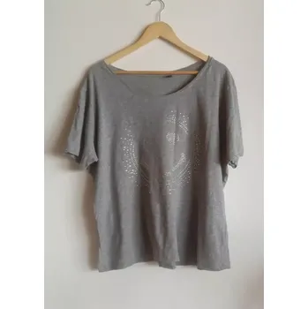 Šedé tričko Tchibo se zdobením