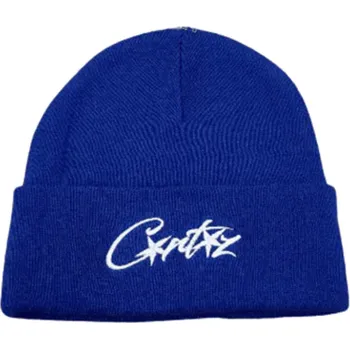 Čepice Corteiz Allstarz Folded Beanie Blue Velikost: ONE SIZE