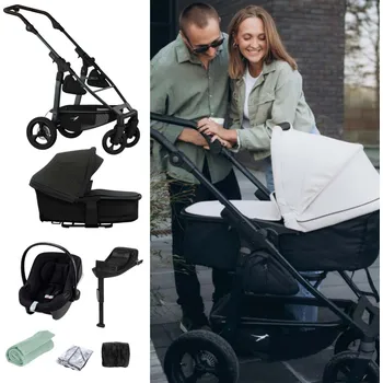 Kočárek TFK Set Mono 4 Air Chamber Wheel Kompletní kočárek + Autosedačka + Příslušenství Anthra/Red