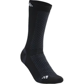 Pánské termo ponožky Ponožky CRAFT Warm Mid 2-pack - černá, 43-45 / 2 páry