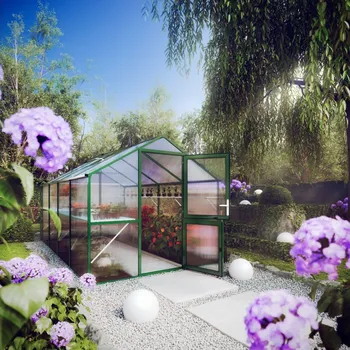 Skleník Zahradní skleník KGT Rose IV 4,3 x 2,3 m, zelená