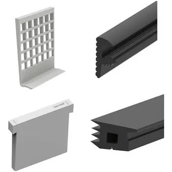 ECONOMY sada těsnění pro podlahový profil 6000, síla skla 16,76 mm, plast/guma