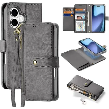 Pouzdro na mobilní telefon DUX 120000 DUX LAWA Ochranný obal a pouzdro na peněženku 2v1 Apple iPhone 17 šedé