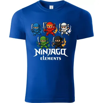 Chlapecké oblečení Dětské tričko NINJAGO Elements – modré tričko