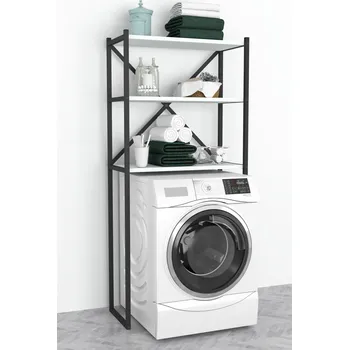 Koupelnový nábytek Koupelnový regál nad pračku ZENA - bílý