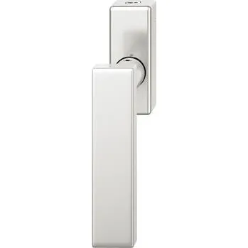 Dveřní kování FSB Okenní klika 34 1003 uzamykatelná hranatá rozeta, hliník stříbrný elox