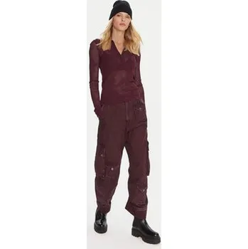 Dámská halenka G-Star Raw Halenka Pointelle D26657-B754 Bordó Slim Fit XS