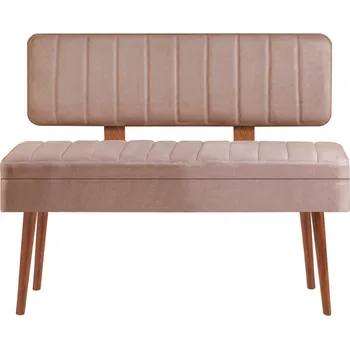 Zahradní lavice Lavice VINA II s úložným prostorem 110 cm ořech/béžová