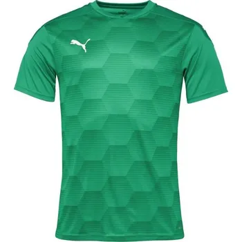 Pánské sportovní triko Puma TEAMFINAL 21 GRAPHIC JERSEY TEE L Zelená, Bílá