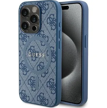 Náhradní kryt pro mobilní telefon Kryt Original Faceplate Case Guess Guhmp14Lg4Gfrb iPhone 14 Pro (Compatible With Magsafe / 4G Ring Classic Logo / Blue)