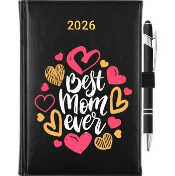 Kalendář Knižkový kalendář 2026 A5 černý